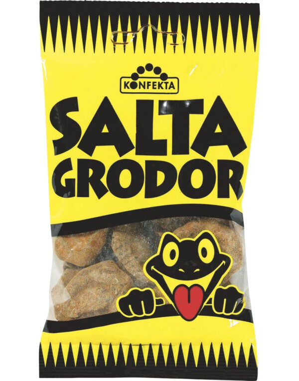 Salta Grodor Hårda Lakritskarameller 65 gram